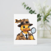 Brown Trench CoatのDuck刑事 ポストカード (スタンド正面)