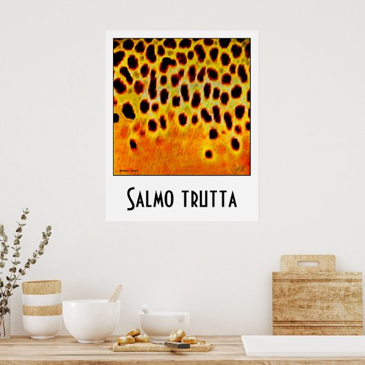 Brown Trout Poster ポスター (キッチン)