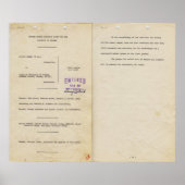 Brown v Board of Education 1951pg 1 & 2での意見 ポスター (正面)