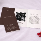 Brown Wedding  三つ折りプログラム