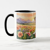 Brown & White Frenchie: Your Morning's Delight コーヒーマグカップ (左)