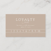 Brown & White Minimal Elegant, Salon QR Code 名刺 (正面)