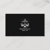 Brown & White Minimalist Attorney Modern Lawyer 名刺 (裏面)