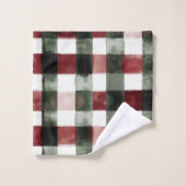 Brown White Winter Snowflakes   バスタオルセット (ウォッシュタオル)