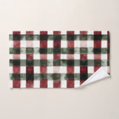 Brown White Winter Snowflakes   バスタオルセット (ハンドタオル)