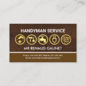 Brown Wood Layers Home Builder 名刺 (正面)