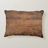 Brown wood texture. Abstract background, empty tem アクセントクッション (裏面)