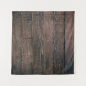 Brown wooden boards タペストリー (正面(横))