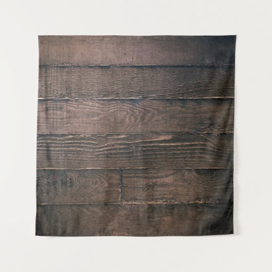 Brown wooden boards タペストリー (正面)