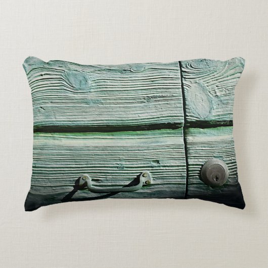 Brown wooden drawer アクセントクッション (正面)