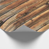 Brown wooden surface ラッピングペーパー (角)