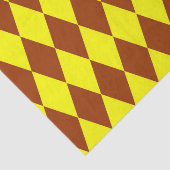 Brown Yellow Harlequin Checkered Design  薄葉紙 (詳細)
