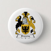 Browneの家紋 缶バッジ (正面)