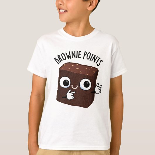 Brownie Points Funny Snack Pun  Tシャツ (正面)