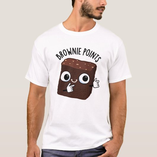 Brownie Points Funny Snack Pun  Tシャツ (正面)
