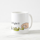 Brownielocks著アマチュア無線の"握りこぶしの戦い"のマグ コーヒーマグカップ (正面右)