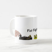 Brownielocks著アマチュア無線の"握りこぶしの戦い"のマグ コーヒーマグカップ (正面左)