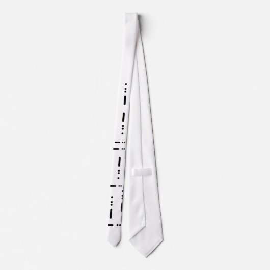 Brownielocks著モールス符号の"タイ"のタイ ネクタイ (裏面)