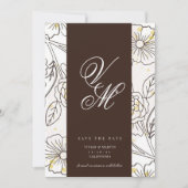 Browning On Love日付の保存 招待状 (正面)