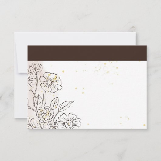 Browning On Love Wedding RSVPカード (裏面)