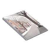 Brownstone Street | Snowy Winter Watercolor ノートブック (右側)