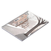 Brownstone Street | Snowy Winter Watercolor ノートブック (左側)