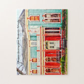 Brownville Nebraska.クリスマスグリーティング ジグソーパズル (縦)