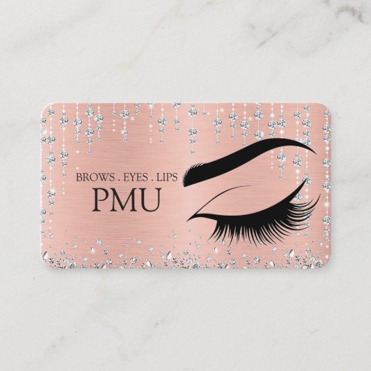 Brows Aftercare Blue PMU Microblading Henna Salon 名刺 (正面)