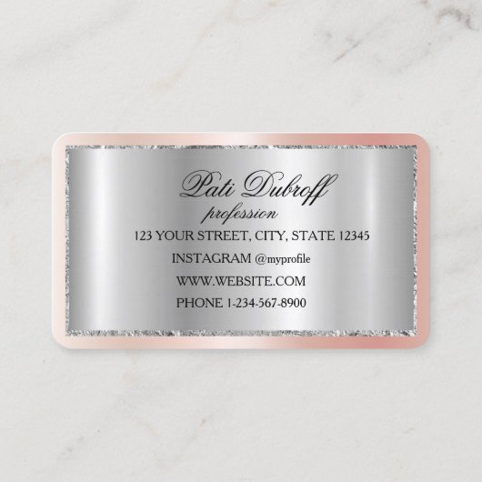 Brows Aftercare Blue PMU Microblading Henna Salon 名刺 (裏面)