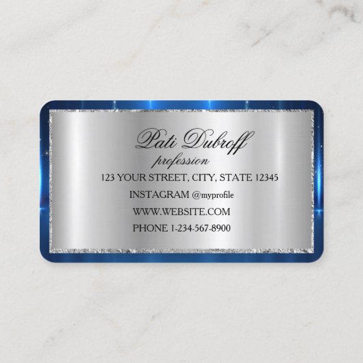 Brows Aftercare Blue PMU Microblading Henna Salon 名刺 (裏面)