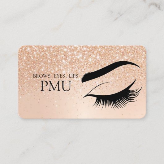 Brows Aftercare Blue PMU Microblading Henna Salon 名刺 (正面)