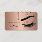 Brows Aftercare Blue PMU Microblading Henna Salon 名刺 (正面)