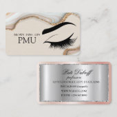 Brows Aftercare Blue PMU Microblading Henna Salon 名刺 (正面/裏面)