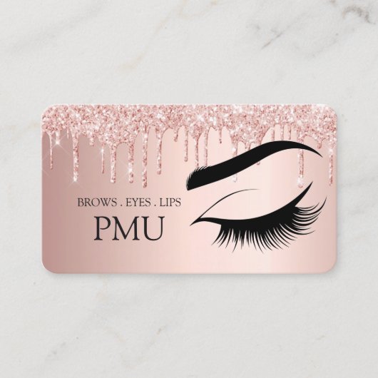 Brows Aftercare Blue PMU Microblading Henna Salon 名刺 (正面)