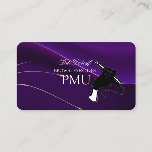 Brows Aftercare Luxury PMU Microblading Salon Busi 名刺 (正面)