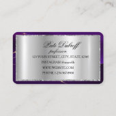 Brows Aftercare Luxury PMU Microblading Salon Busi 名刺 (裏面)