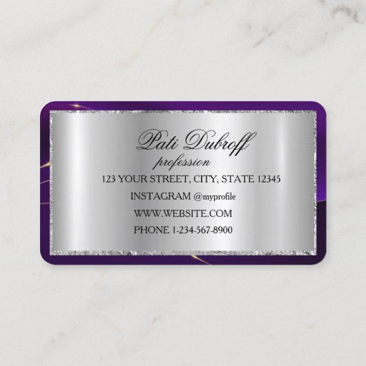 Brows Aftercare Luxury PMU Microblading Salon Busi 名刺 (裏面)