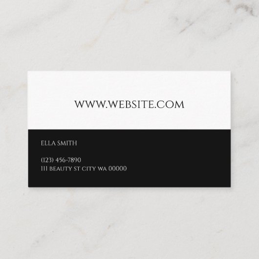 Brows & LashesサロンLash Extensions 名刺 (裏面)