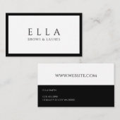 Brows & LashesサロンLash Extensions 名刺 (正面/裏面)