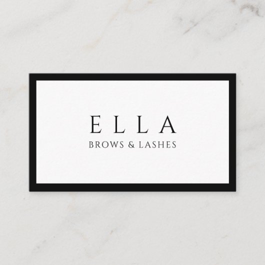 Brows & LashesサロンLash Extensions 名刺 (正面)