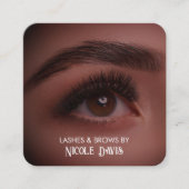 Brows & Lashes Tech名刺 スクエア名刺 (正面)
