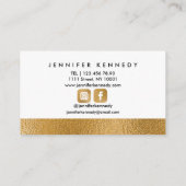 Brows Specialist Gold Foil Metallic Microblading 名刺 (裏面)