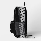 BRRロゴグレーレタリング「ライフは次の日から始まる…」 プリントバックパック (右)