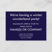brr。冬のパーティーだ！ 名刺 (裏面)