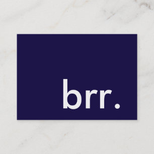brr。冬のパーティーだ! 名刺