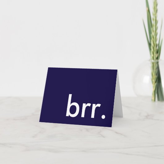brr。冬のパーティーだ！ 招待状 (正面)