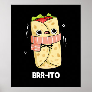 Brr-ito凍おもしろい凍する冷たいブリトー・プンダークBG ポスター