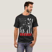 Brraaap Dirt Bike American Flag Motocross Biker 4t Tシャツ (正面フル)