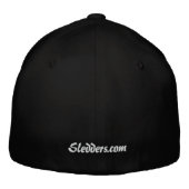 "BRRAAAPP" Sledders.com Black Flexfit Hat 刺繍入りキャップ (裏面)