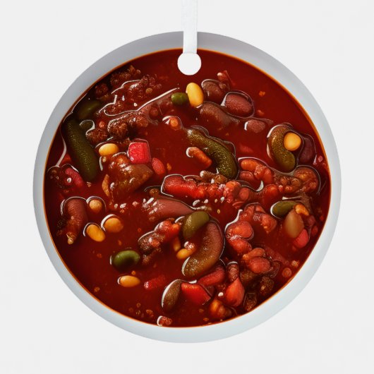 Brrrチリクリスマス |食おもしろい物パン メタルオーナメント (正面)